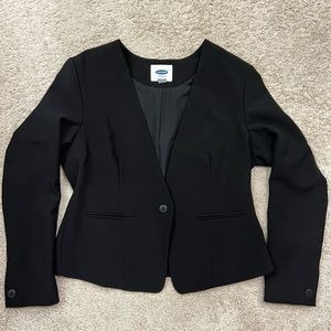 Old navy black blazer - large